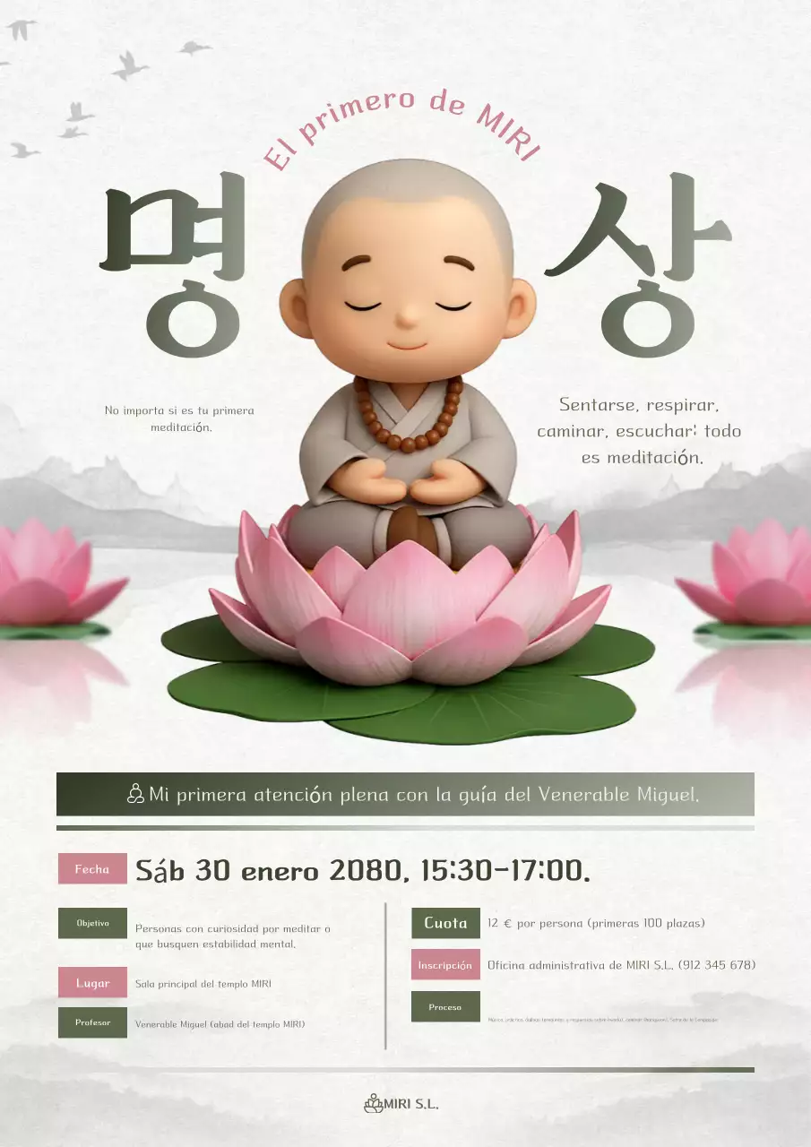 Guía del evento de meditación Pink Baby