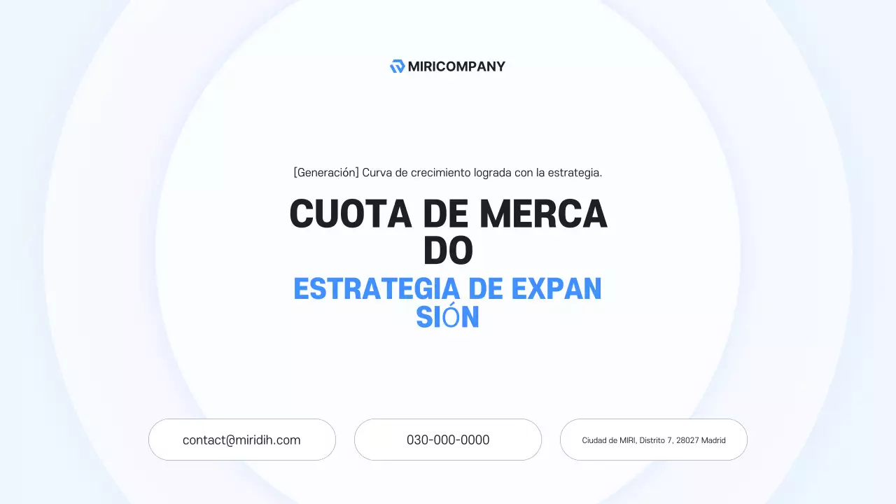 Descripción del negocio moderno Sky Blue