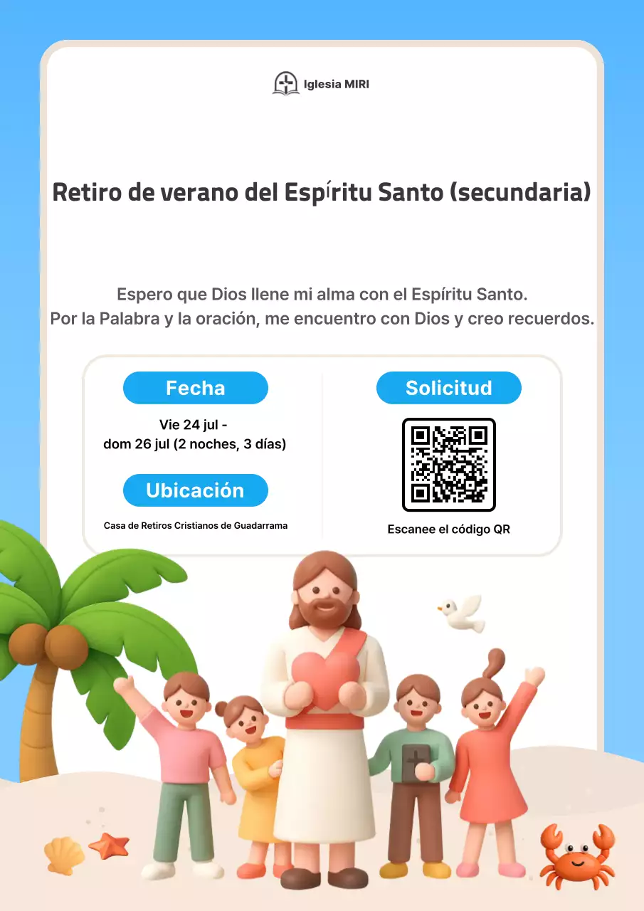 Guía de la reunión del Espíritu Santo de verano de Sky Blue Baby