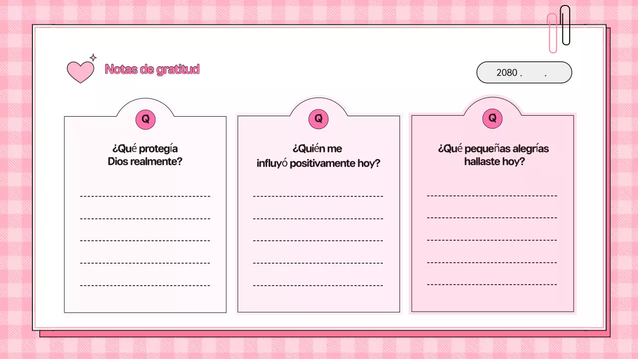 Diario de fe del bebé rosa