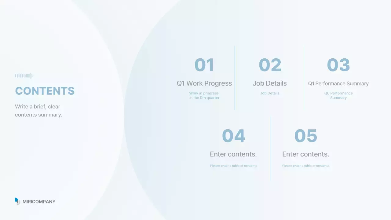 Laporan Bisnis Bersih Biru Langit