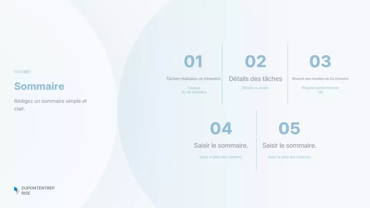 Rapport Sky Blue Clean Business