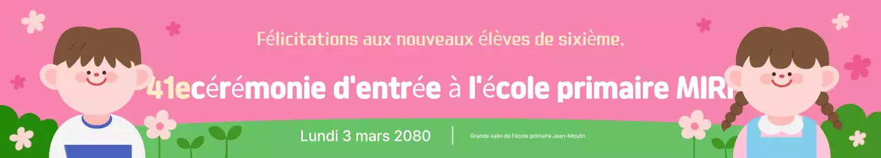 Guide de la cérémonie d'entrée du bébé rose