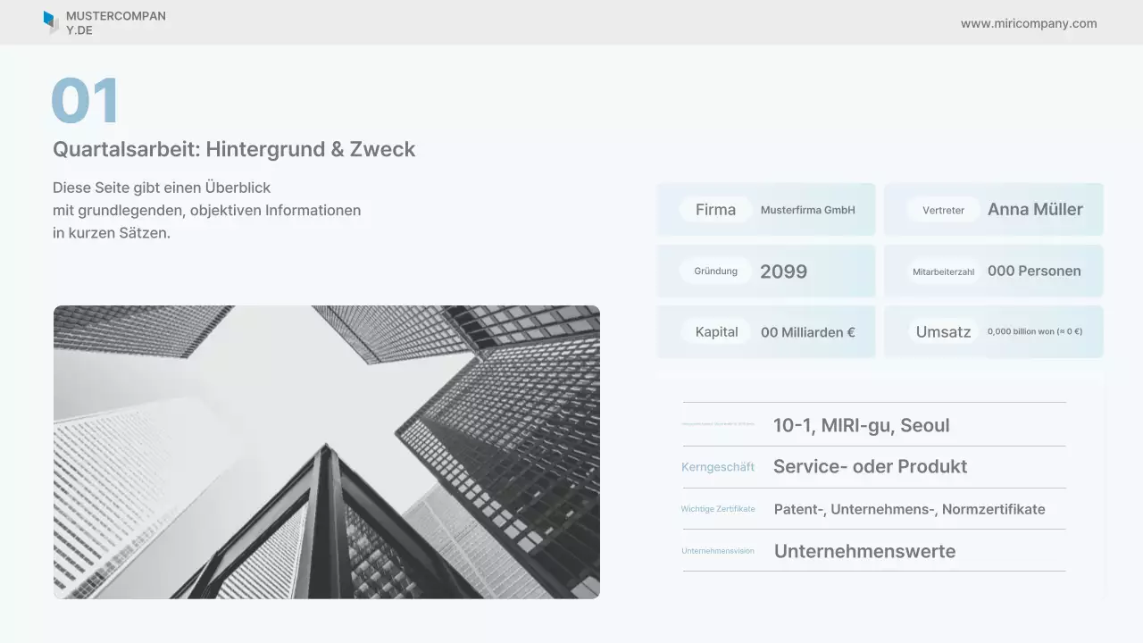 Sky Blue Clean Geschäftsbericht