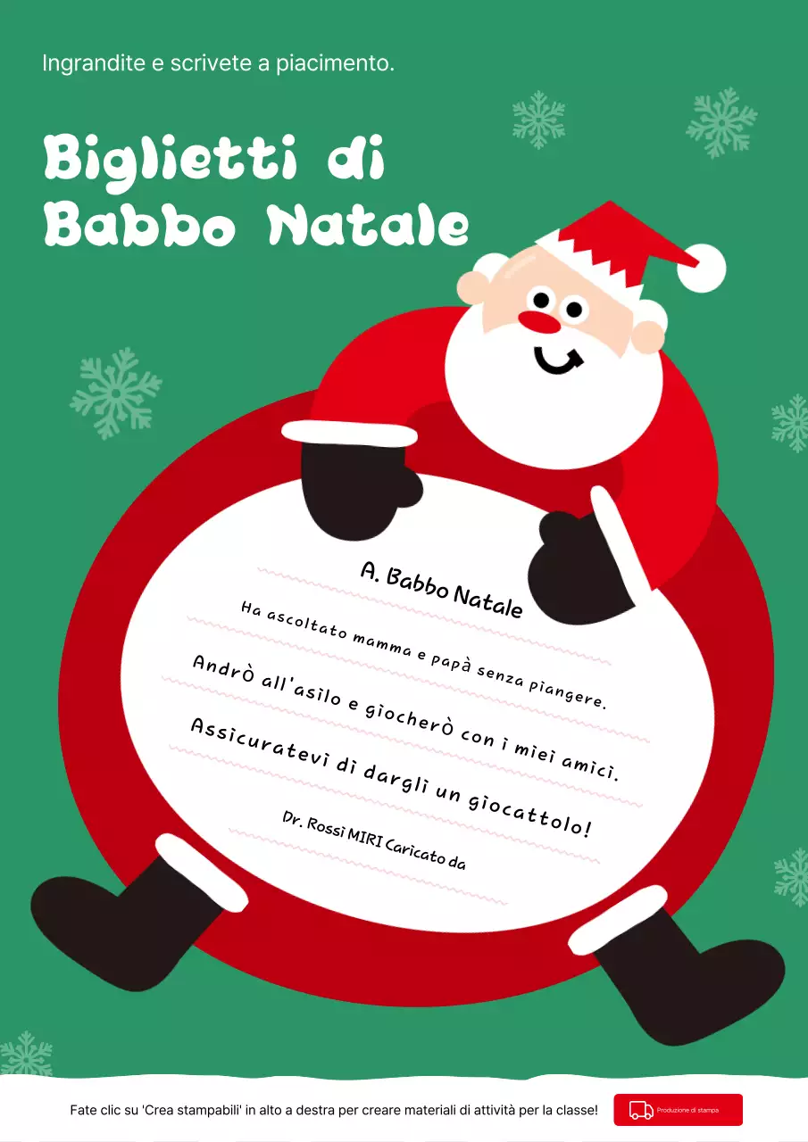 Cartolina di Natale verde carina