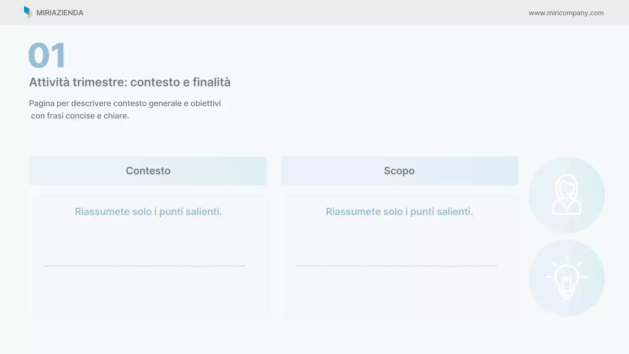 Rapporto aziendale pulito di Sky Blue