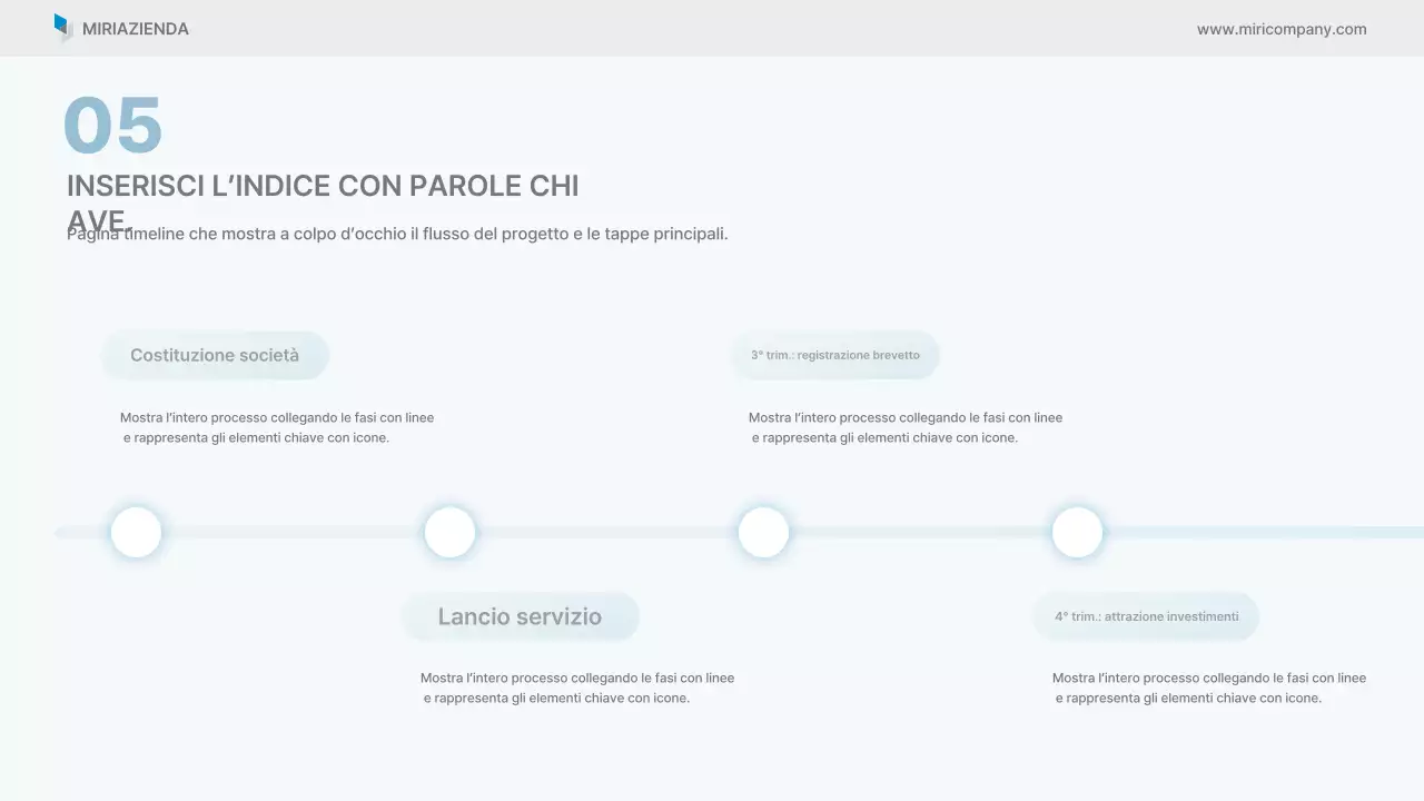 Rapporto aziendale pulito di Sky Blue