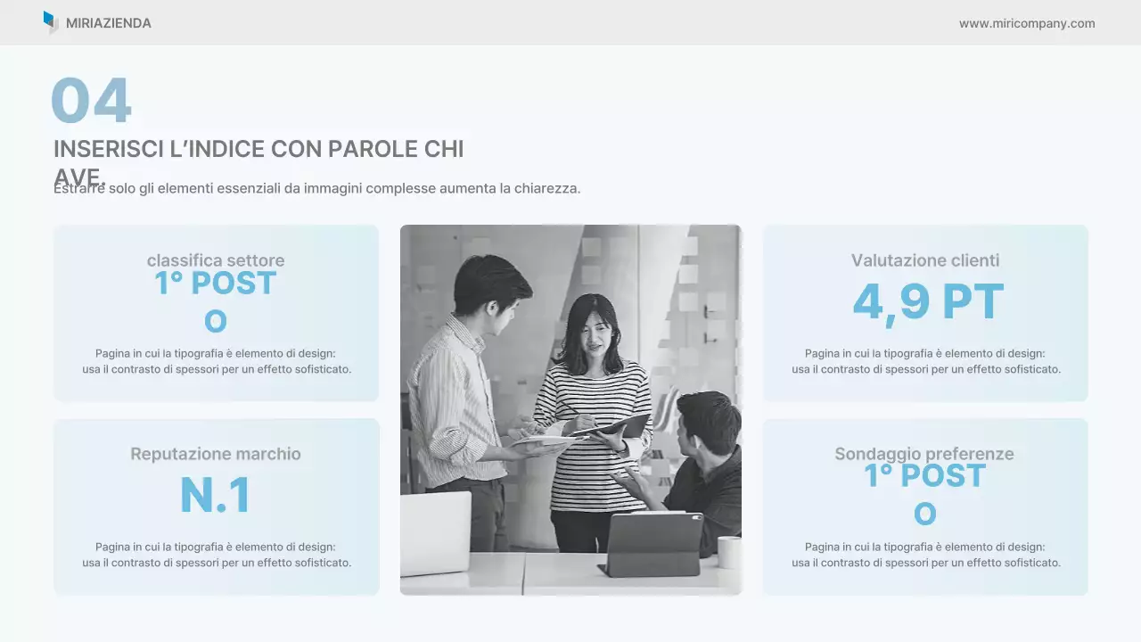 Rapporto aziendale pulito di Sky Blue