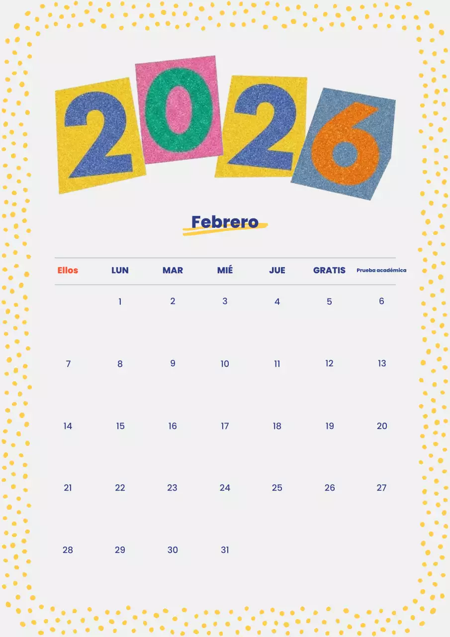 Paquete de números retro coloridos