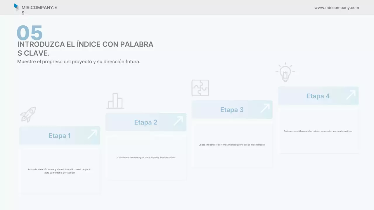 Informe empresarial limpio de Sky Blue