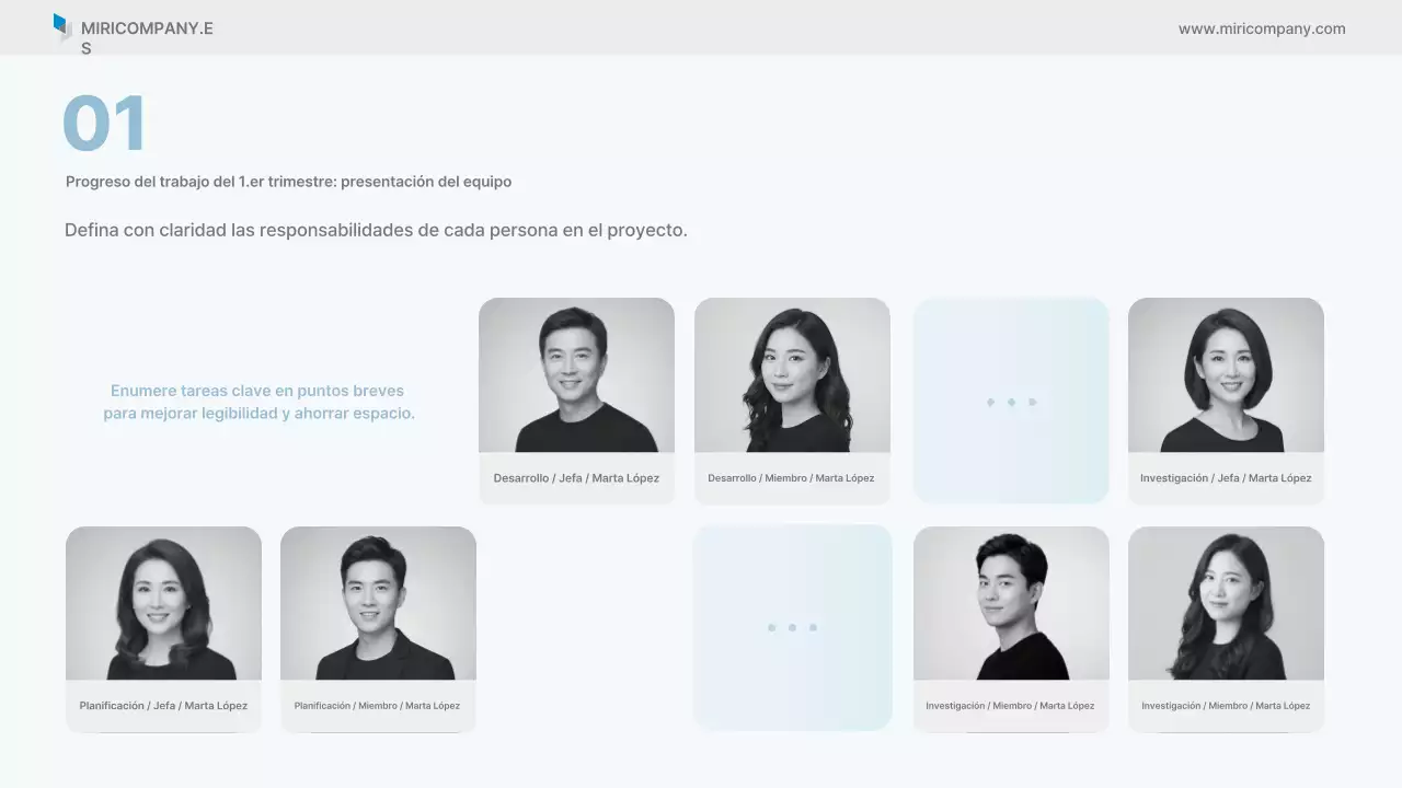 Informe empresarial limpio de Sky Blue