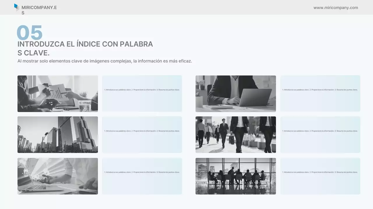 Informe empresarial limpio de Sky Blue