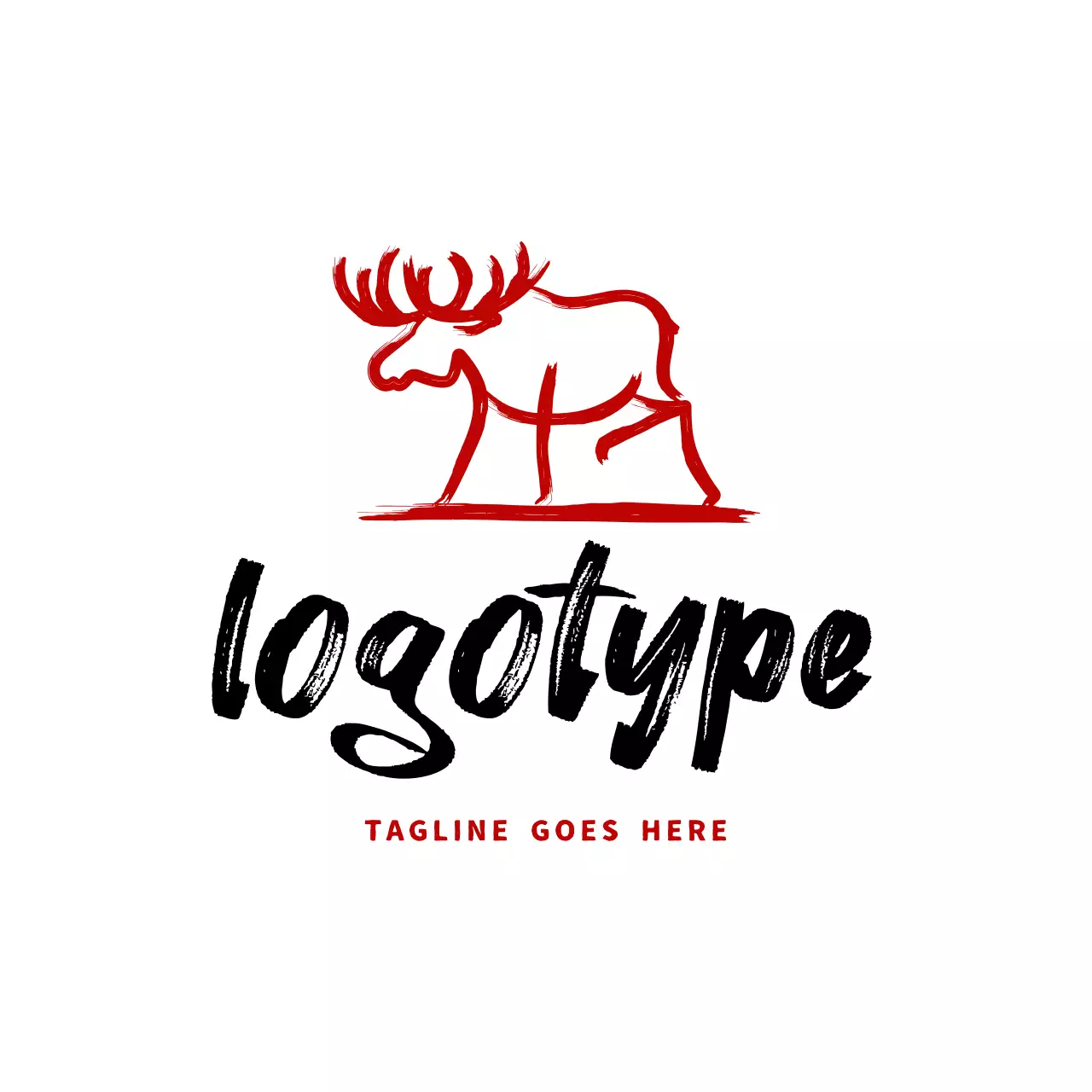 Rusa Merah Pedesaan untuk Identitas Merek