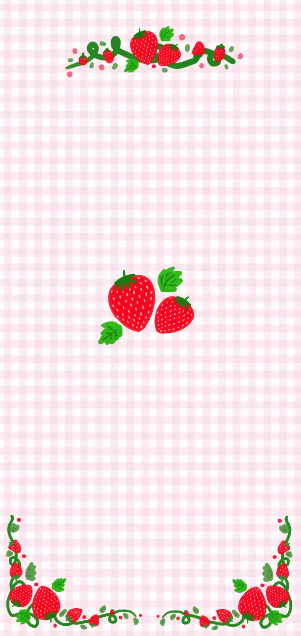 핑크 아기자기한 과일 메모지