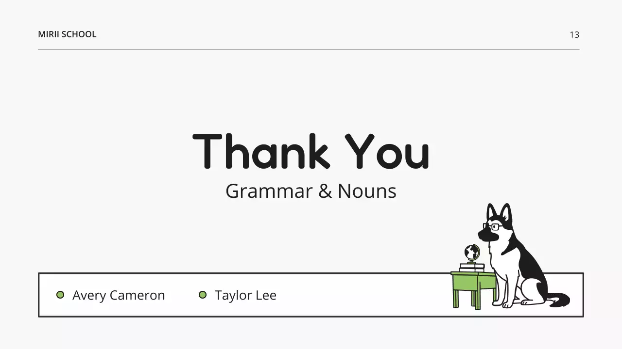 화이트 모던 그래머 수업 발표