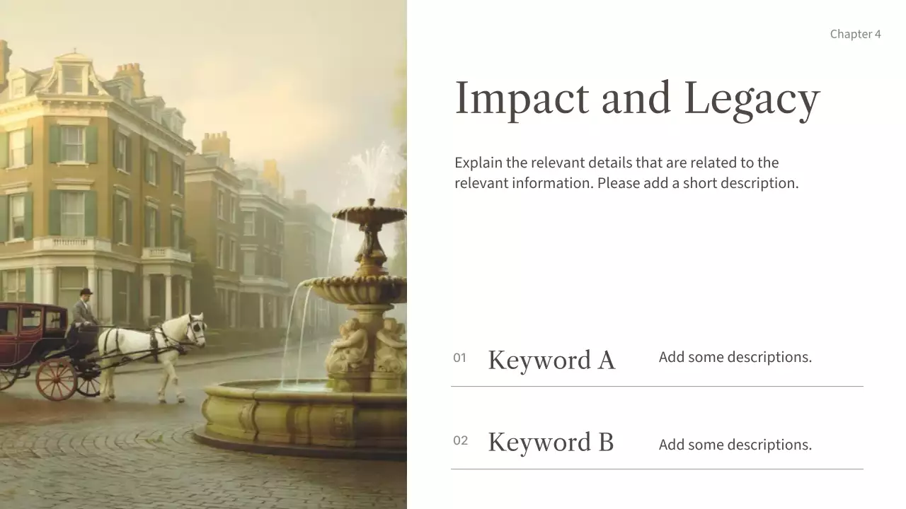 베이지색 클래식 역사 문서 프레젠테이션