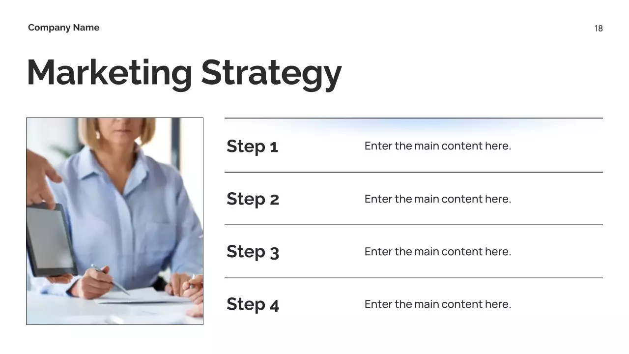 화이트 미니멀 마케팅 문서 프레젠테이션