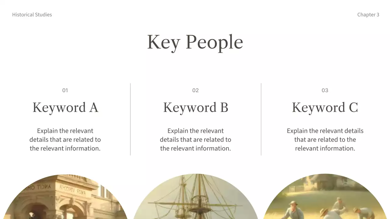 베이지색 클래식 역사 문서 프레젠테이션