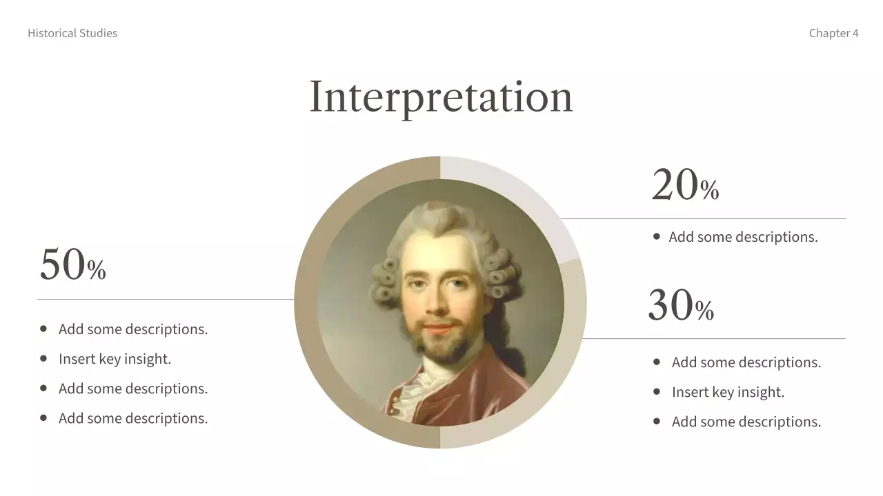 베이지색 클래식 역사 문서 프레젠테이션