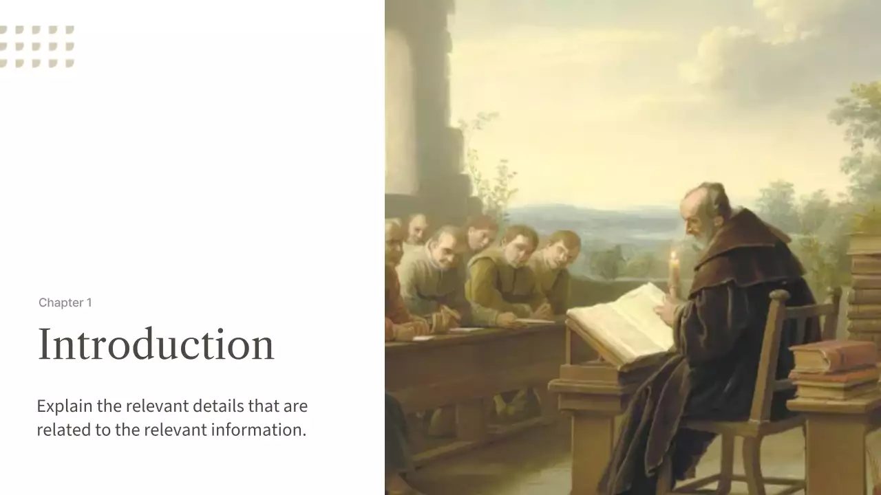 베이지색 클래식 역사 문서 프레젠테이션