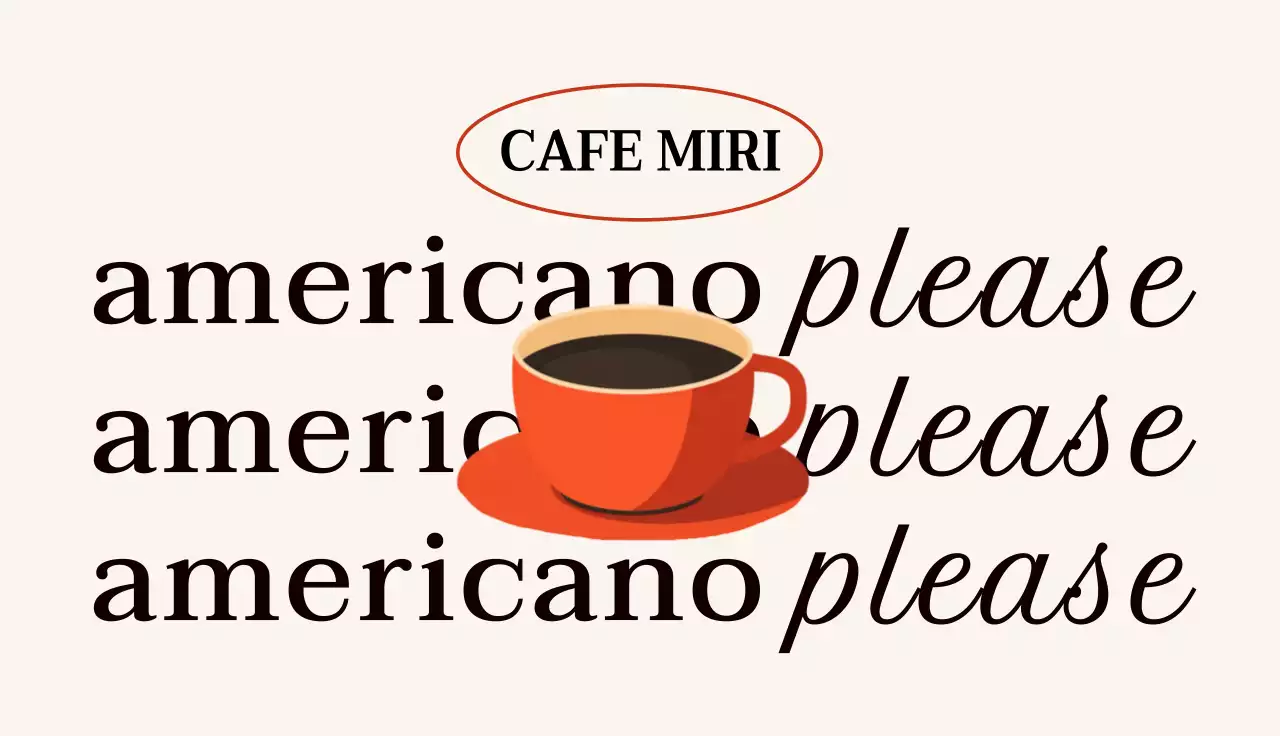 베이지 모던 카페 스탬프 쿠폰