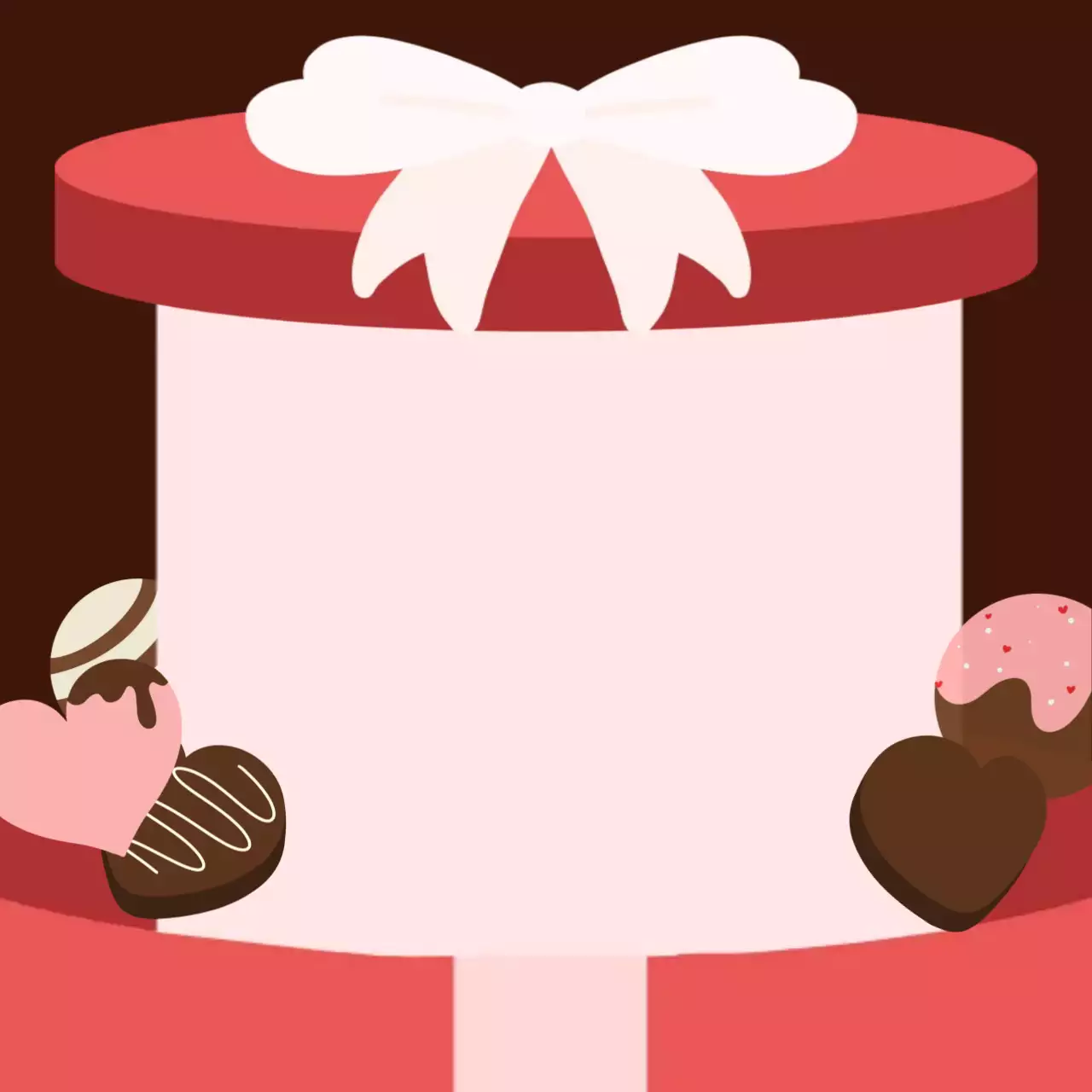 빨강 심플 발렌타인데이 기념 포토프레임