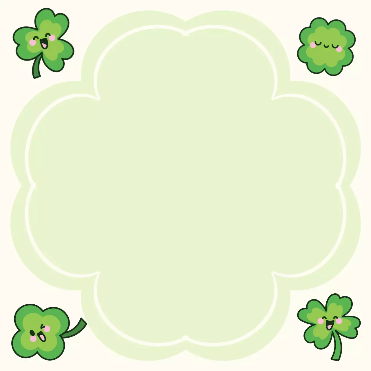 Clover Leaves Stationery Design