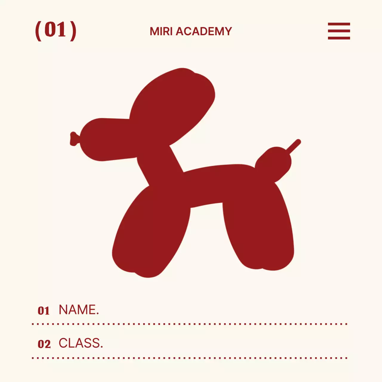 빨강 심플 교육 자료 문구