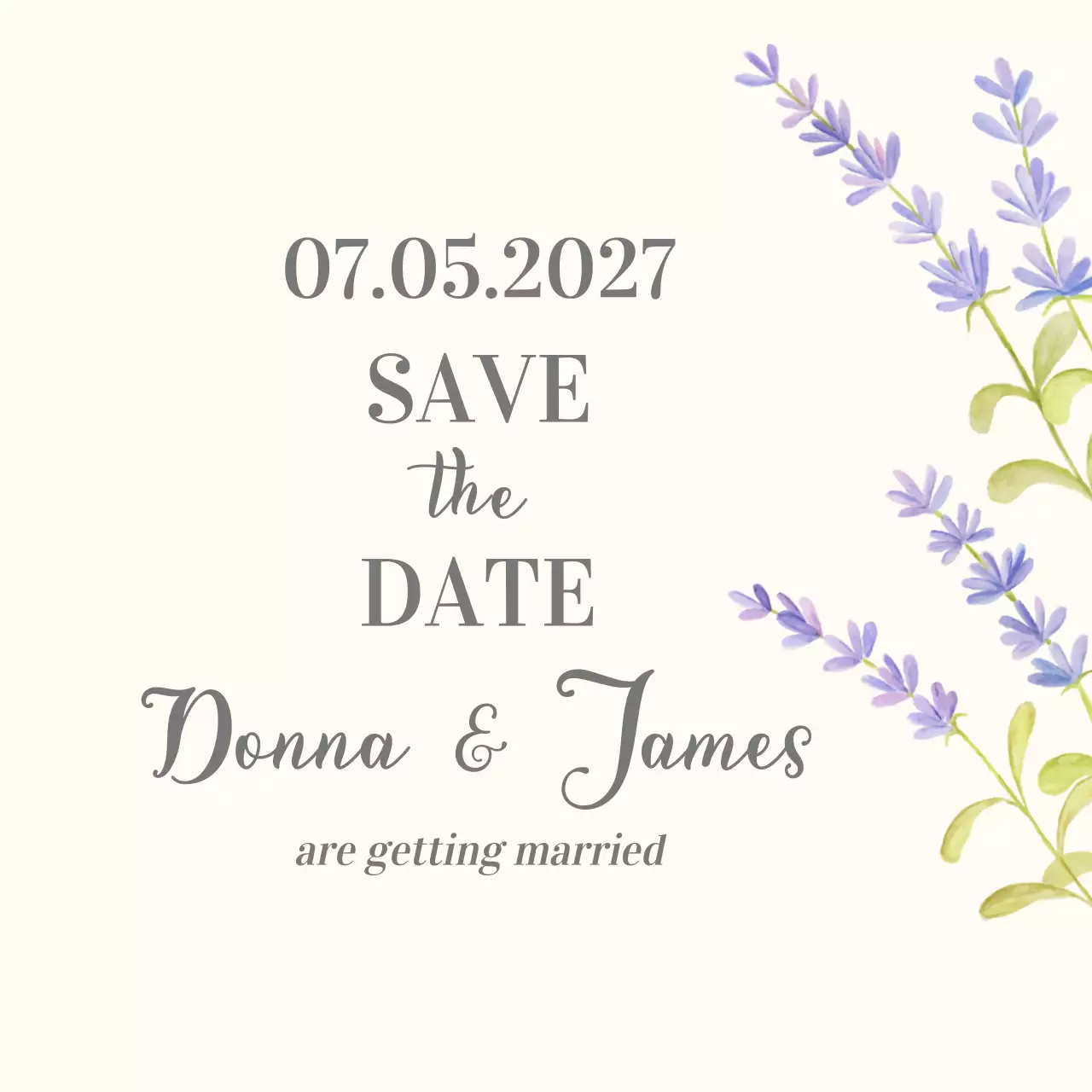 Hãy lưu lại ngày này với hoa oải hương tím.