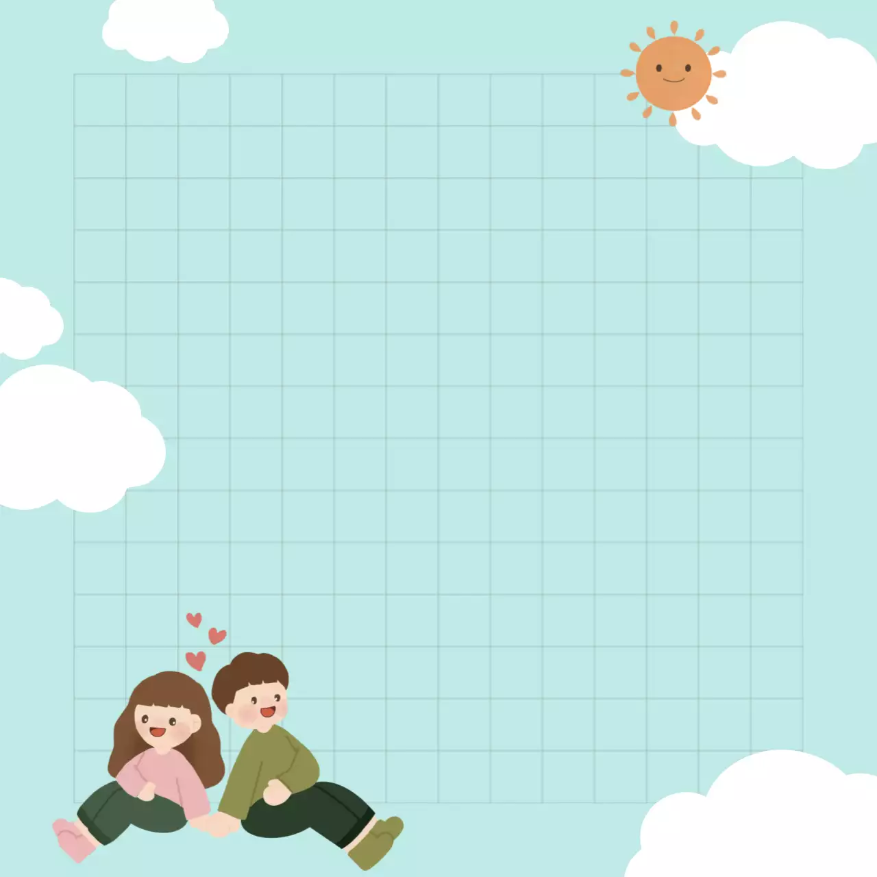 민트 사랑스러운 기록 포토프레임