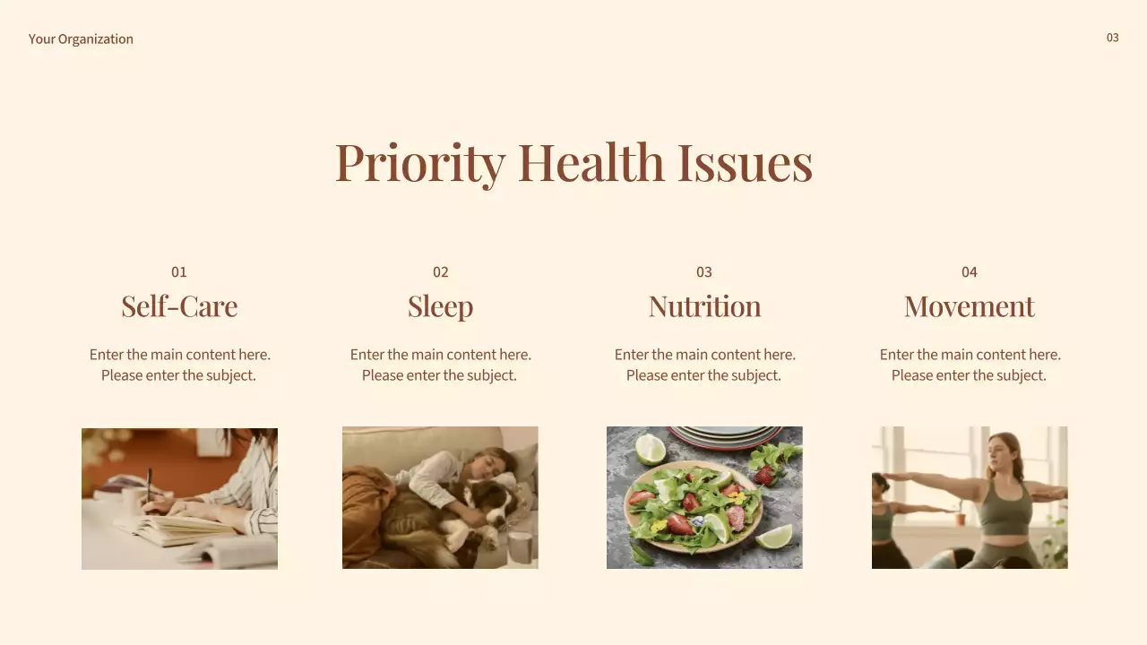 베이지 미니멀 웰니스 강연 발표