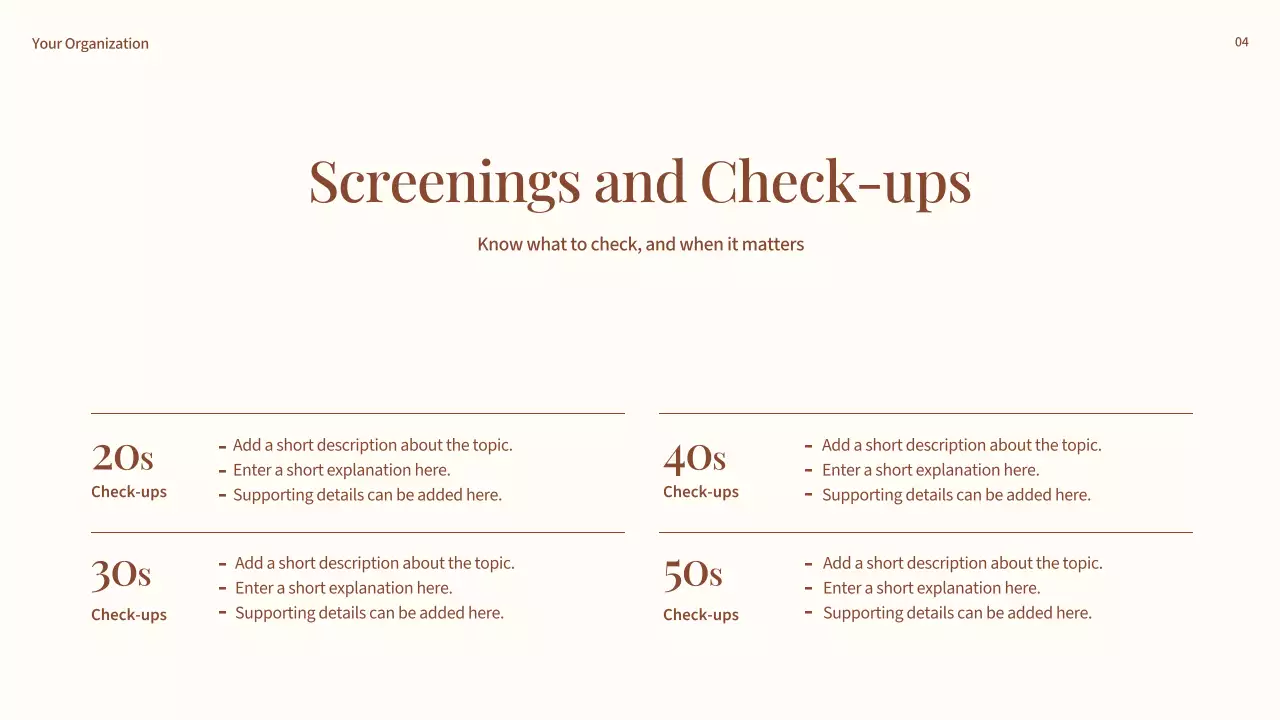 베이지 미니멀 웰니스 강연 발표