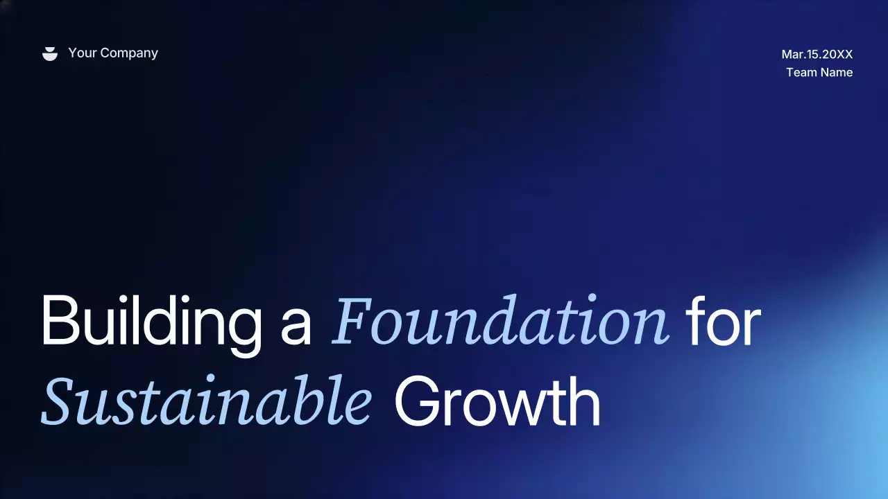 Presentasi Strategi Bisnis Modern Biru