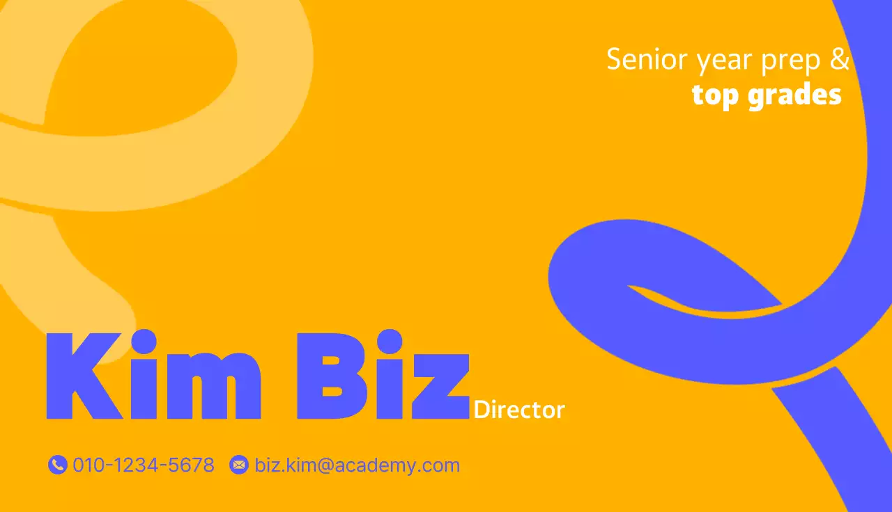 Iklan Kartu Nama Bisnis Modern Oranye