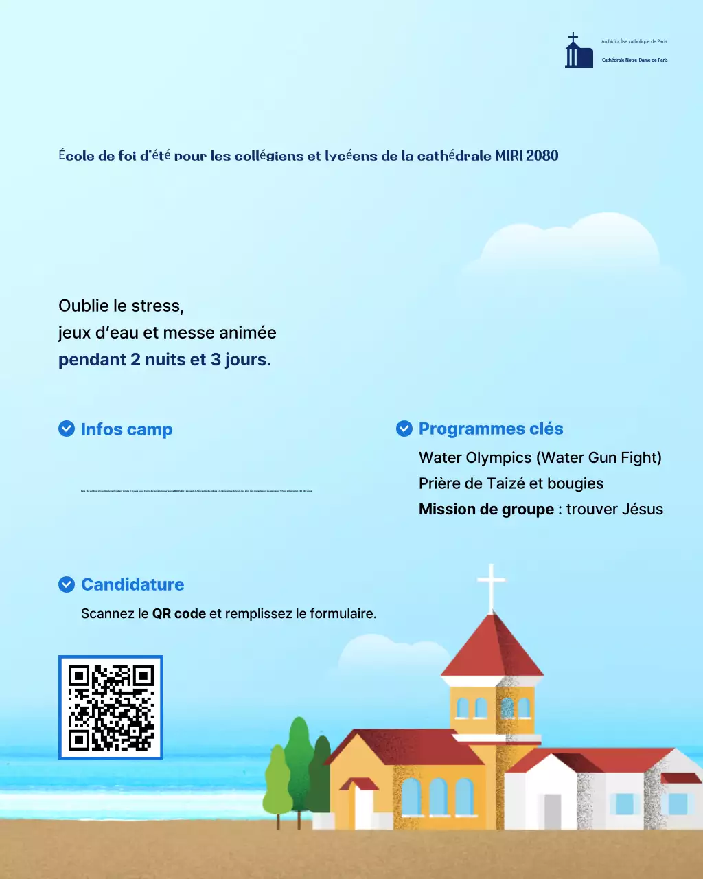 Guide du camp d'été Sky Blue Clean