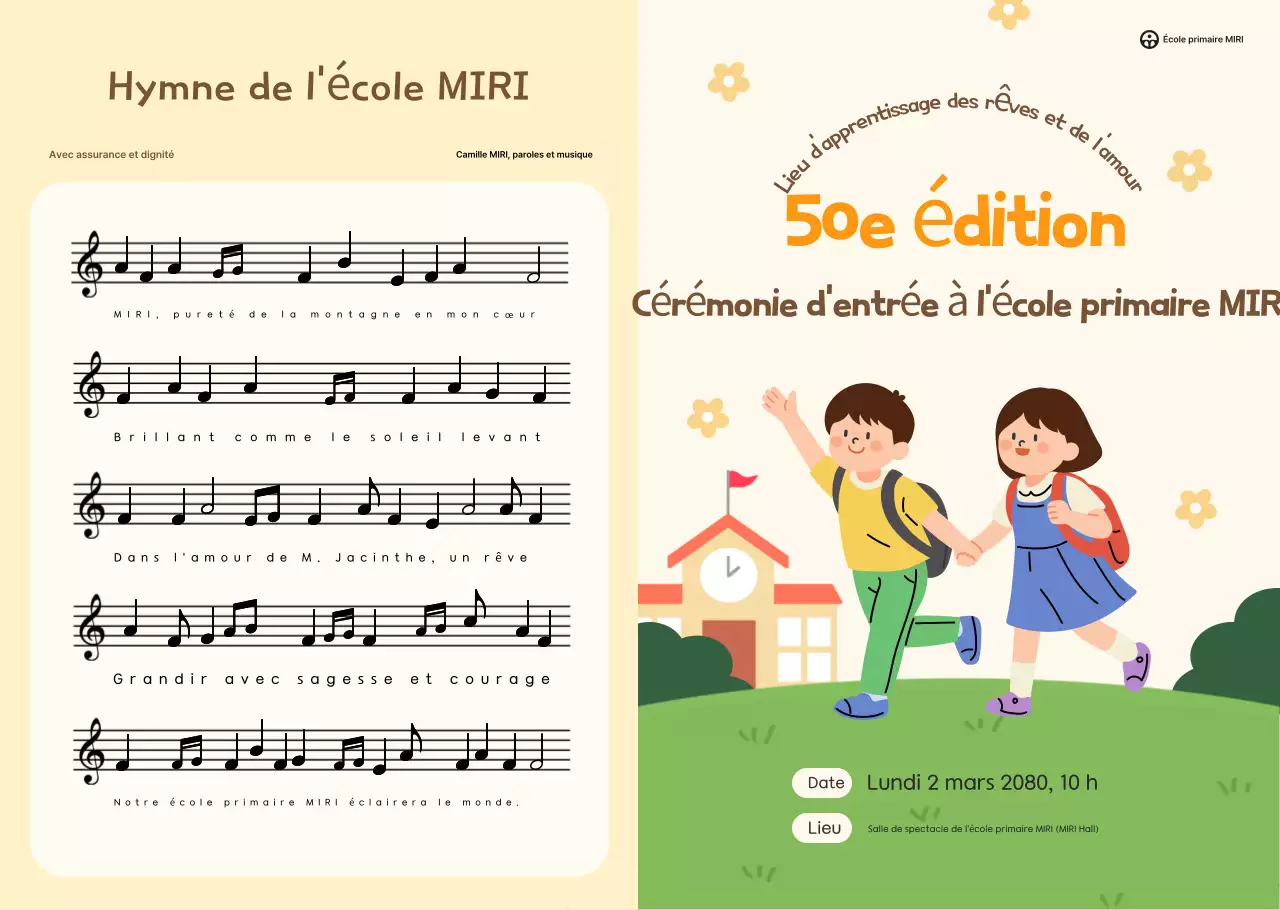 Guide de la cérémonie d'entrée du bébé beige