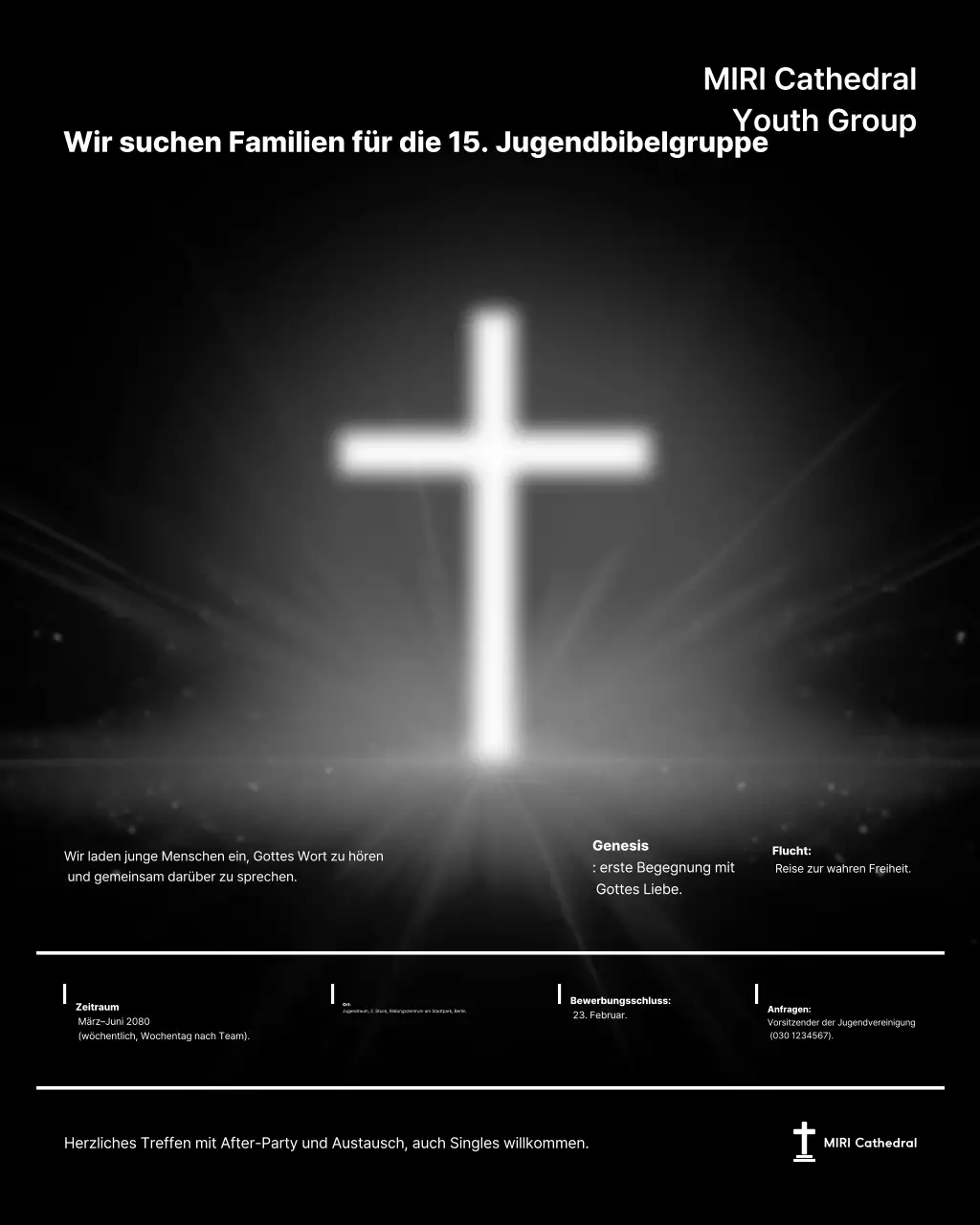Schwarze einfache religiöse Rekrutierung