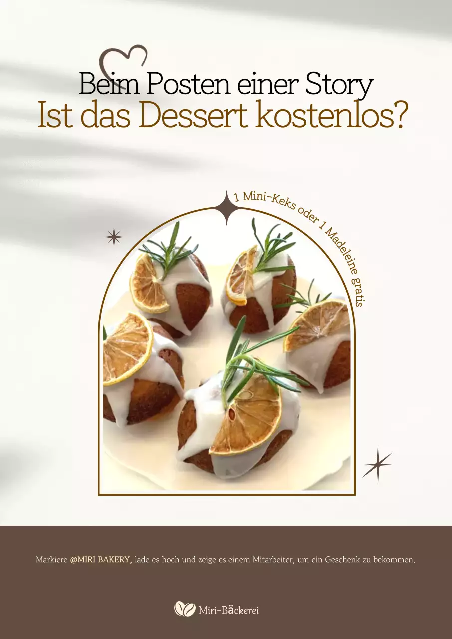 Beige Clean Dessert Promotion