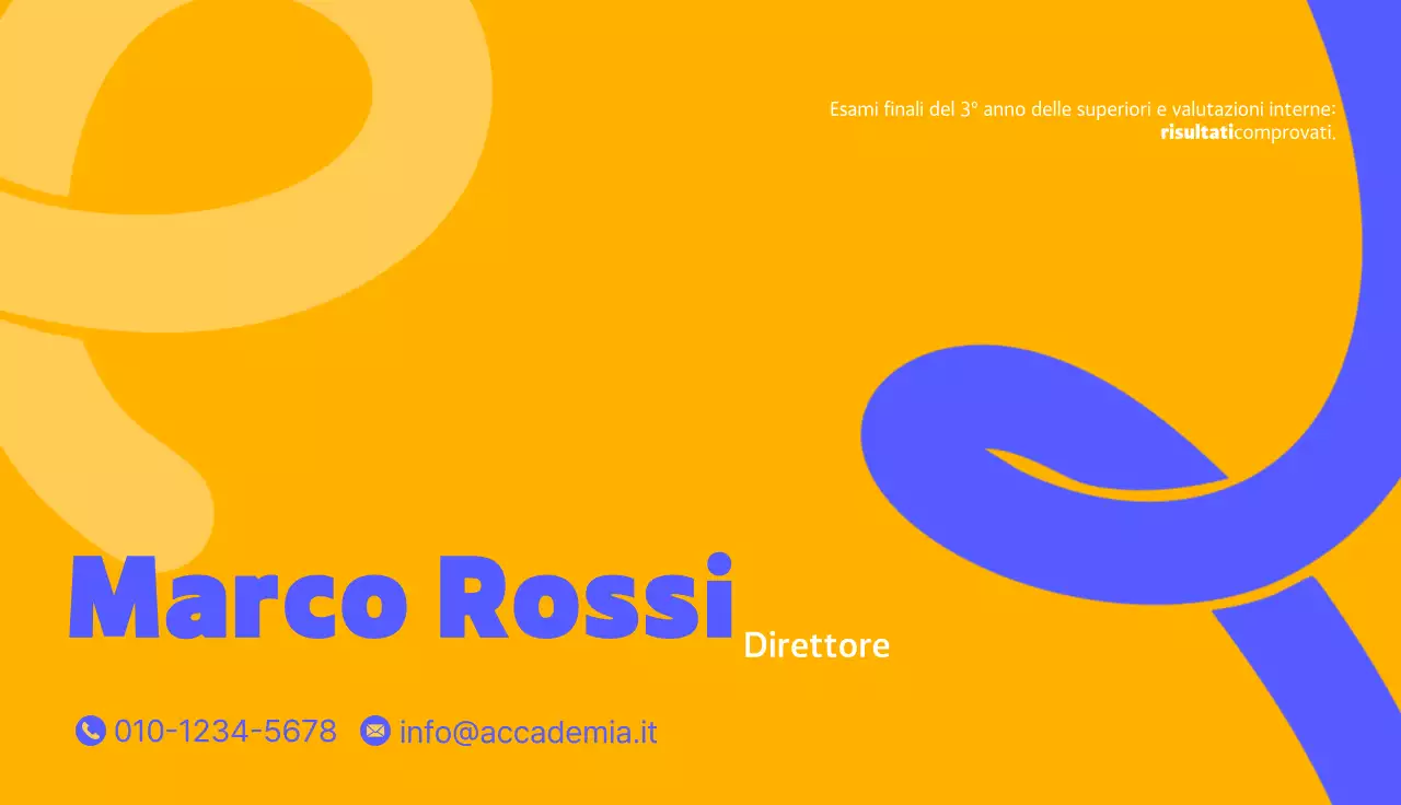 Pubblicità su biglietti da visita moderni arancioni