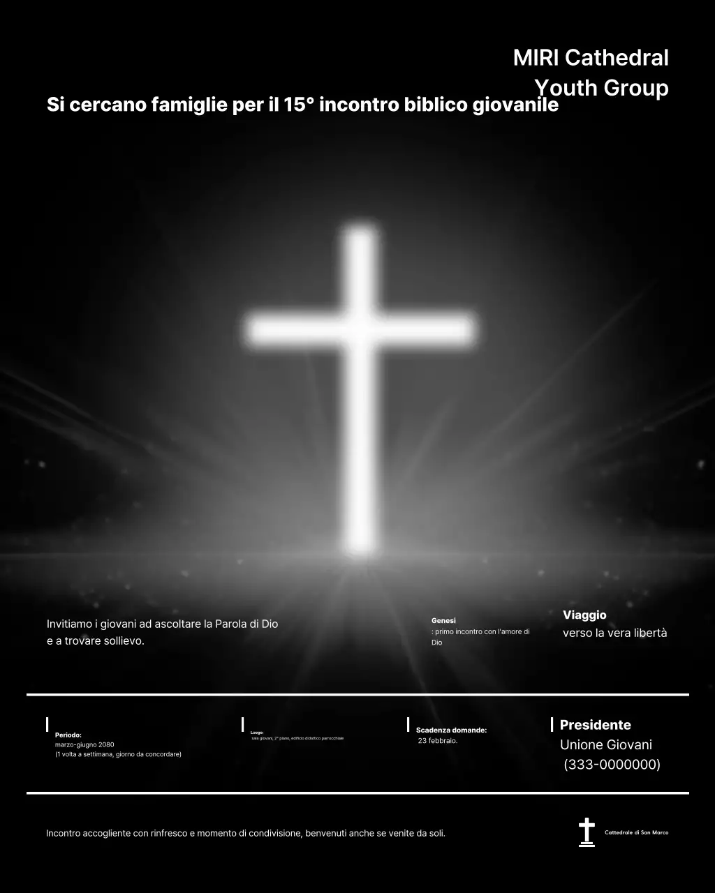 Reclutamento religioso semplice nero