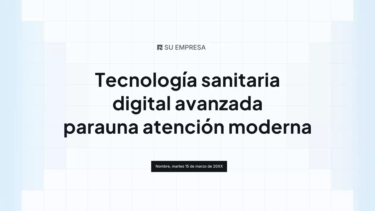 Presentación de Blue Modern Health Tech