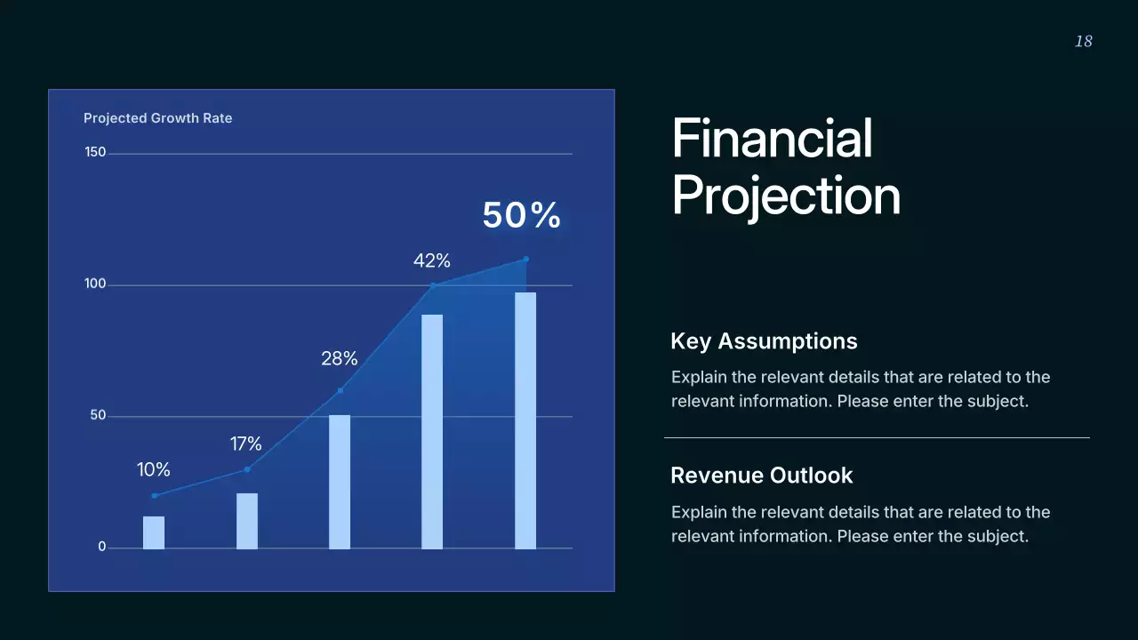 블루 모던 비즈니스 전략 프레젠테이션