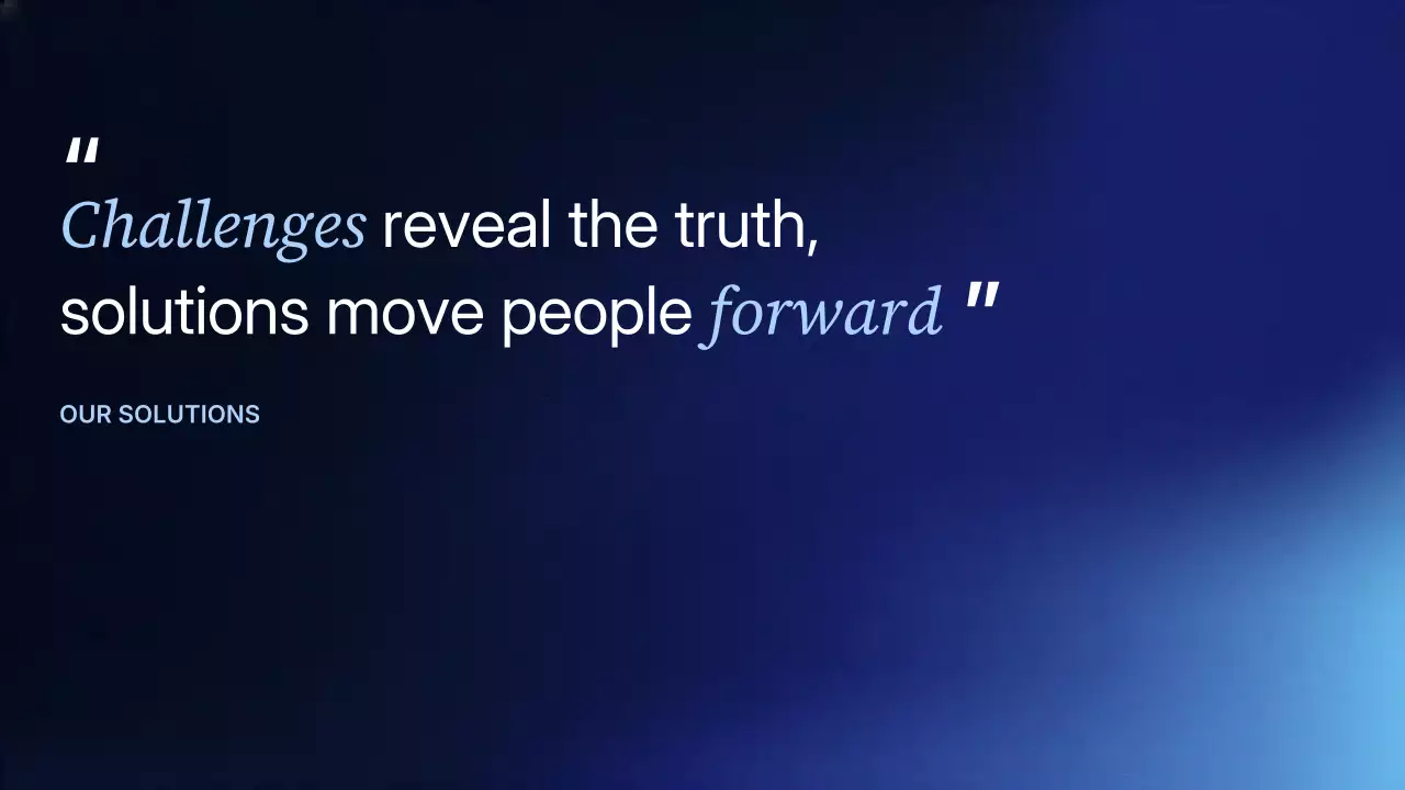 블루 모던 비즈니스 전략 프레젠테이션