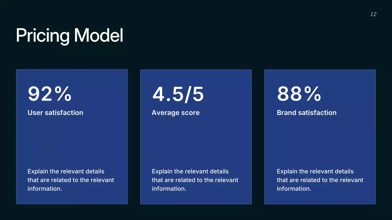 블루 모던 비즈니스 전략 프레젠테이션