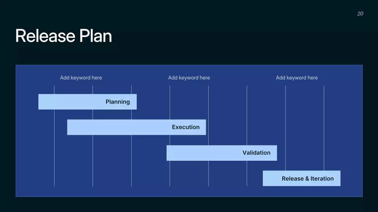 블루 모던 비즈니스 전략 프레젠테이션