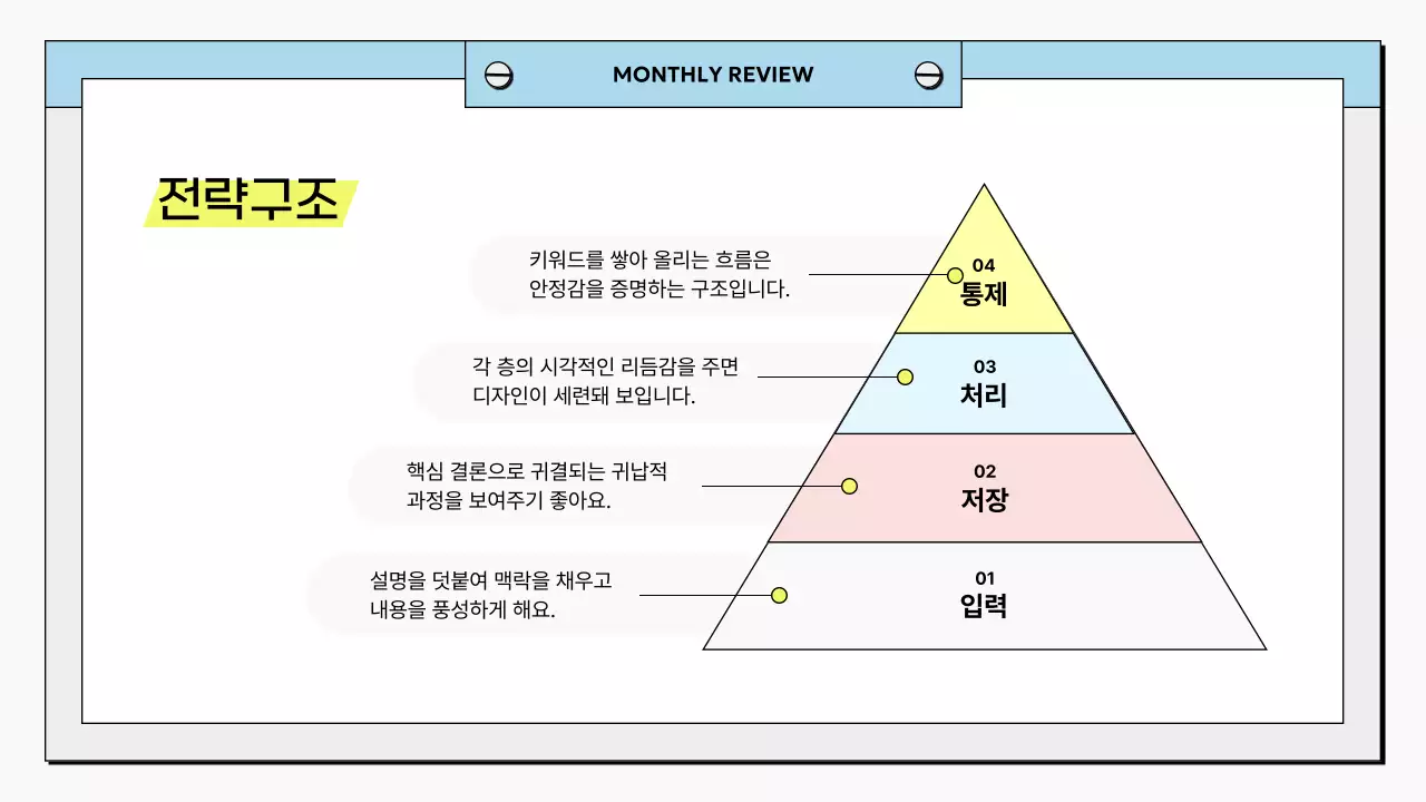 하늘색 깔끔 비즈니스 보고서