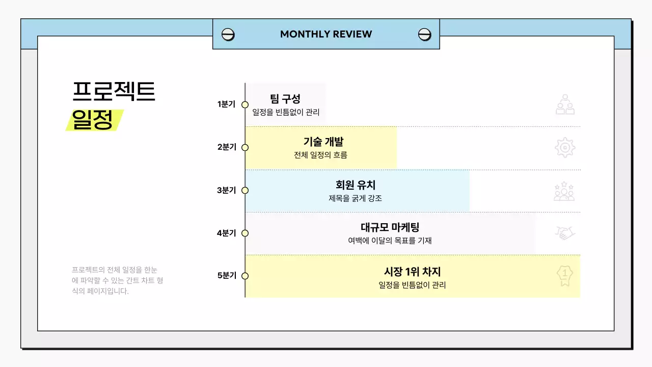 하늘색 깔끔 비즈니스 보고서