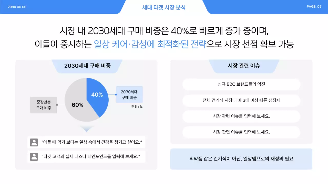 파랑 모던 비즈니스 전략 설명