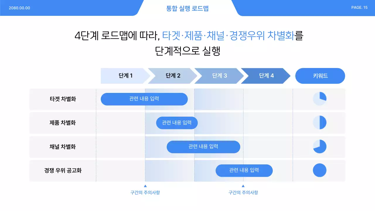 파랑 모던 비즈니스 전략 설명