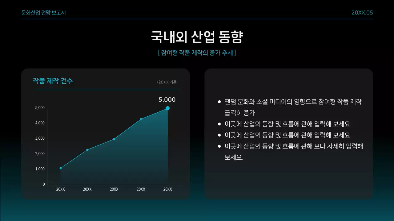 검정 모던 보고서 분석